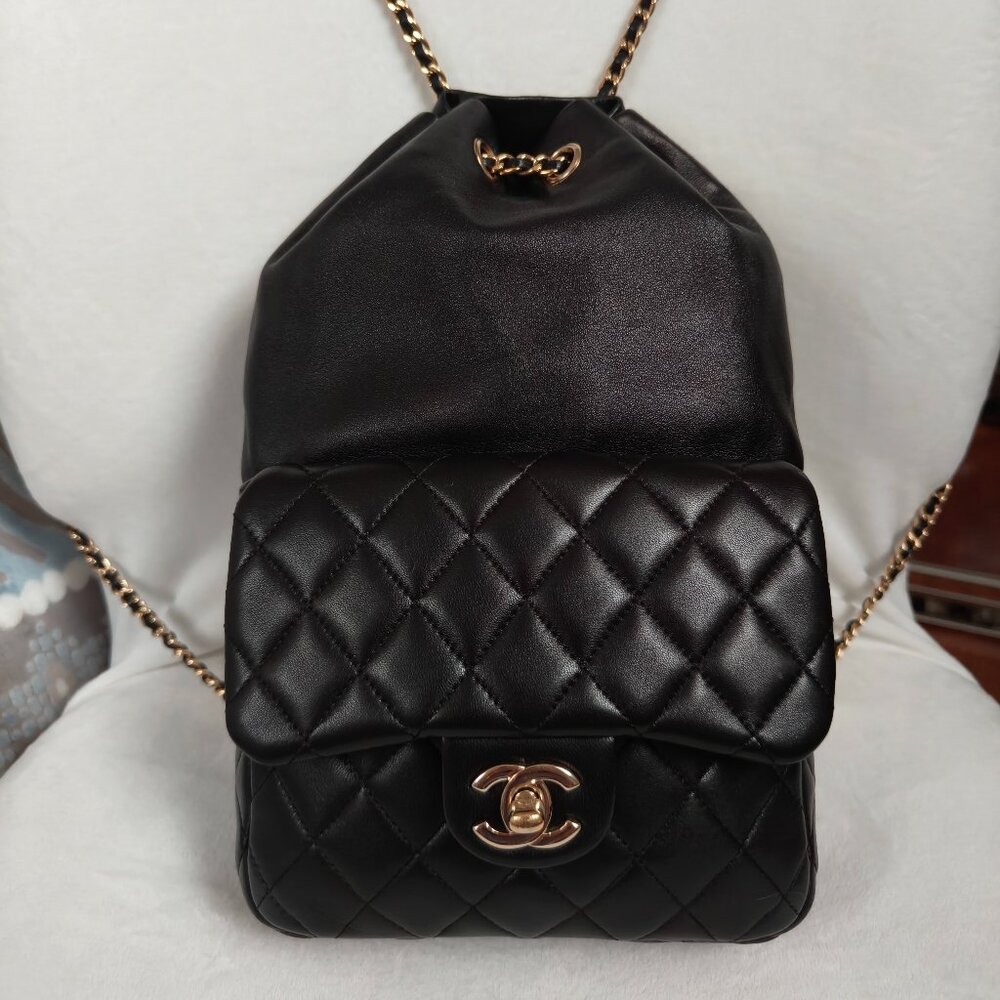 Lambskin Quilted Small In Seoul Backpack - Black